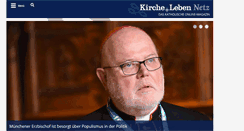 Desktop Screenshot of kirche-und-leben.de